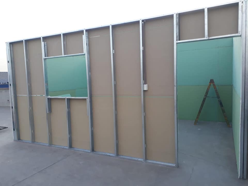 Instalación de paneles de drywall