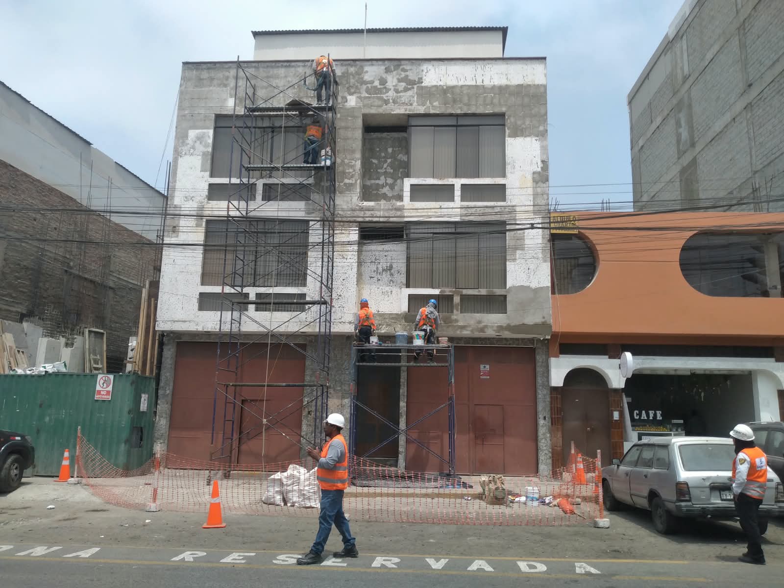 Proceso de renovación de fachada