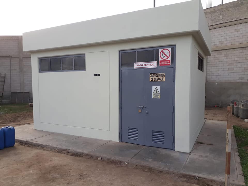 Pintura de fachada de caseta industrial
